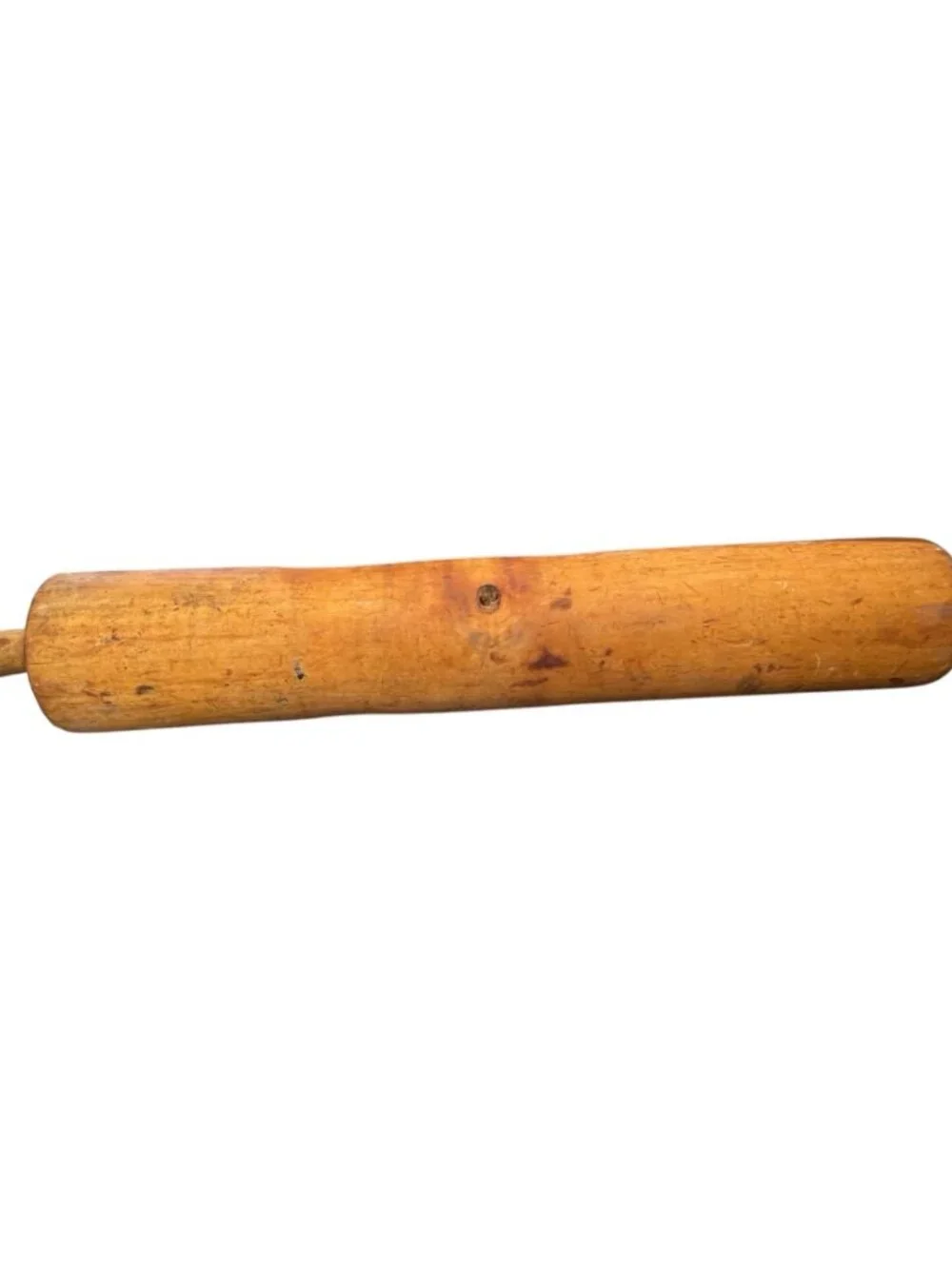 Antique Hardwood Rolling Pin Raised U 30